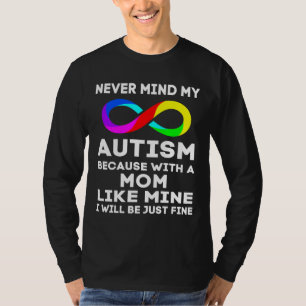 Autisme Bewustmaking Puzzle Piece Rainbow Infinity T-shirt