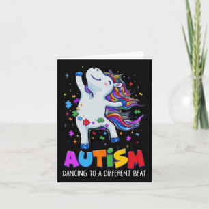 Autisme Bewustmaking Unicorn Puzzle Piece Kinder Kaart