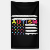 AUTISME BEWUSTMAKING - VLAG SPANDOEK (Verticaal)