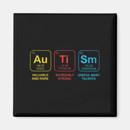 Autisme Bewustmaking Vrouwen Mam Kinder Acceptatie Magneet (Voorkant)