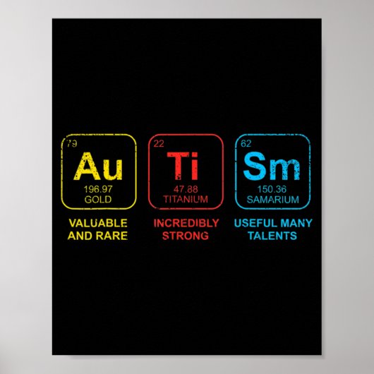 Autisme Bewustmaking Vrouwen Mam Kinder Acceptatie Poster (Voorkant)