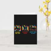 Autisme Bewustmaking Vrouwen Mannen Kinder element Kaart (Gele Bloem)