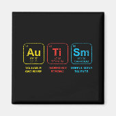 Autisme Bewustmaking Vrouwen Mannen Kinder element Magneet (Voorkant)