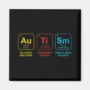 Autisme Bewustmaking Vrouwen Mannen Kinder element Magneet