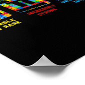 Autisme Bewustmaking Vrouwen Mannen Kinder element Poster (Hoek)