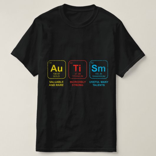 Autisme Bewustmaking Vrouwen Mannen Kinder element T-shirt (Design voorkant)