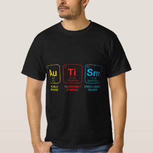 Autisme Bewustmaking Vrouwen Mannen Kinder element T-shirt