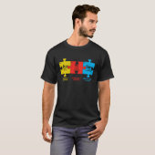Autisme Bewustmaking Vrouwen Mannen Kinder element T-shirt (Voorkant volledig)