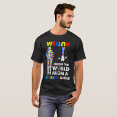 Autisme Bewustmaking Zie World Different Angle Gir T-shirt (Voorkant volledig)
