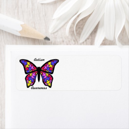 Autisme Bewustmakingsadresetiketten Etiket (Insitu)