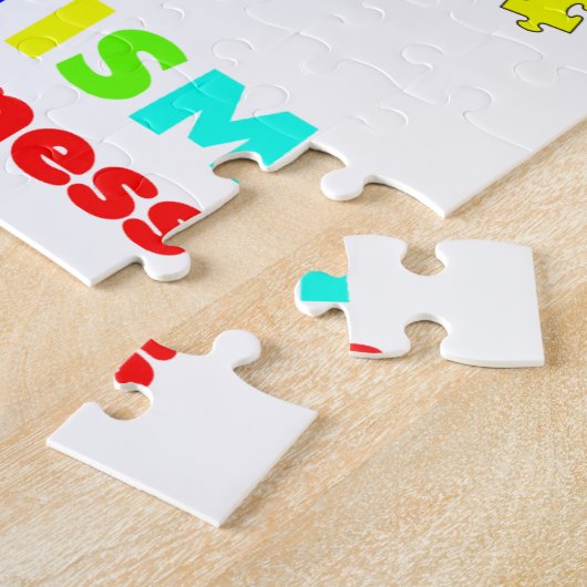 Autisme-bewustmakingsboom Legpuzzel (Zijkant)