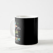 Autisme Bewustmakingsdier Het is oké om te worden Koffiemok (Voorkant links)