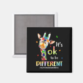 Autisme Bewustmakingsdier Het is oké om te worden Magneet (Voorkant / Achterkant)