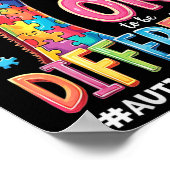 Autisme Bewustmakingsdier Het is oké om te worden Poster (Hoek)