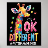 Autisme Bewustmakingsdier Het is oké om te worden Poster (Voorkant)