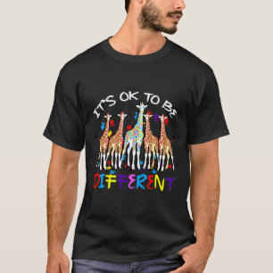 Autisme Bewustmakingsdier Het is oké om te zijn T-shirt