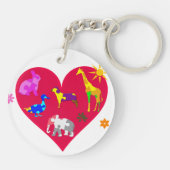 Autisme-bewustmakingsdieren Sleutelhanger (Achterkant)