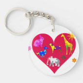 Autisme-bewustmakingsdieren Sleutelhanger (Voorkant)