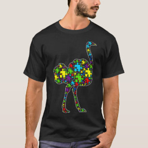 Autisme Bewustmakingsdieren van het puzzelstuk T-shirt