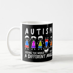 Autisme-bewustmakingsjongens en meisjes voor autis koffiemok