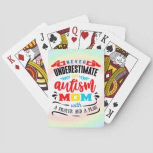 Autisme-bewustmakingskaarten Pokerkaarten