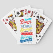 Autisme-bewustmakingskaarten Pokerkaarten (Achterkant)