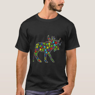 Autisme Bewustmakingskoe Stomme puzzelstukdieren S T-shirt