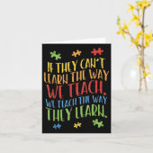 Autisme-bewustmakingsleraar Shirt Autistic Teach L Kaart (Gele Bloem)