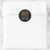 Autisme-bewustmakingsleraar Shirt Autistic Teach L Ronde Sticker (Tas)