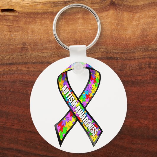 Autisme-bewustmakingslint Sleutelhanger (Voorkant)