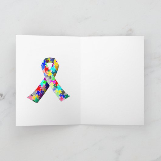 Autisme-bewustmakingsmaand Kaart (Binnen)