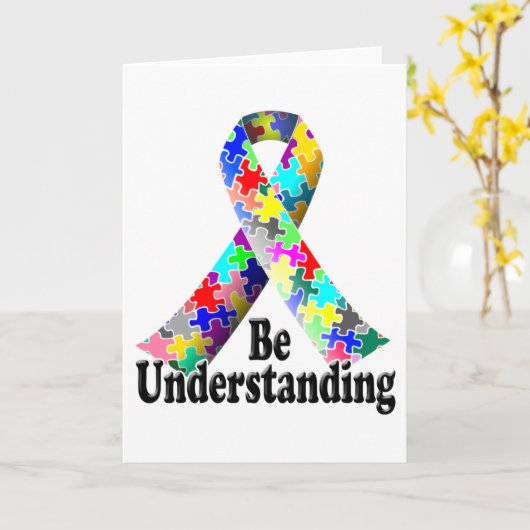 Autisme-bewustmakingsmaand Kaart (Gele Bloem)