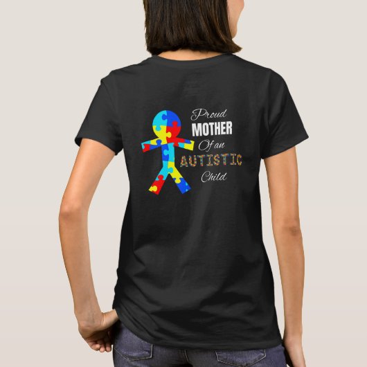 Autisme-bewustmakingsmaand T-shirt (Achterkant)