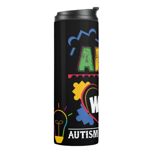 Autisme-bewustmakingsmaand Thermosbeker (Gedraaid links)