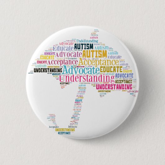 Autisme-bewustmakingsproducten Ronde Button 5,7 Cm (Voorkant)
