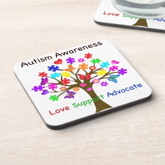 Autisme-bewustmakingsstructuur Bier Onderzetter (Linkerzijde)