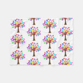 Autisme-bewustmakingsstructuur Fleece Deken (Voorkant (Horizontaal))