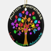 Autisme-bewustmakingsstructuur Keramisch Ornament (Links)