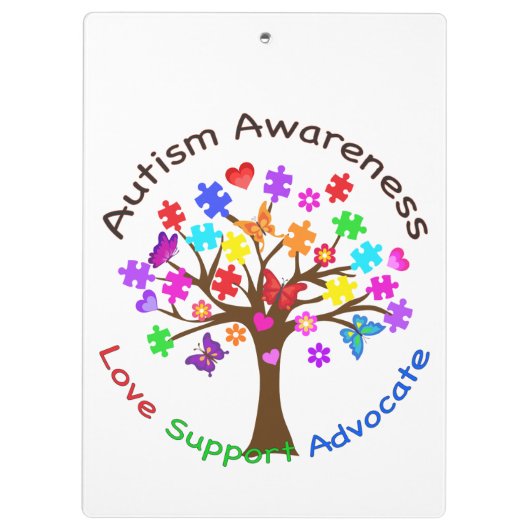 Autisme-bewustmakingsstructuur Klembord (Achterkant)