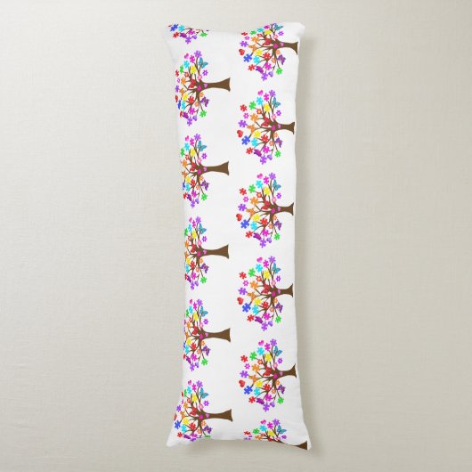 Autisme-bewustmakingsstructuur Lichaamskussen (Voorkant Verticaal)