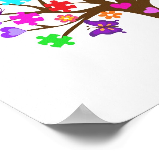 Autisme-bewustmakingsstructuur Poster (Hoek)