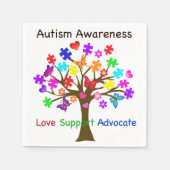 Autisme-bewustmakingsstructuur Servet (Voorkant)