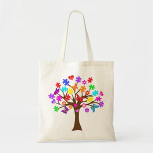 Autisme-bewustmakingsstructuur Tote Bag