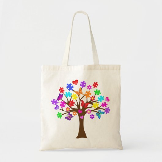 Autisme-bewustmakingsstructuur Tote Bag (Voorkant)