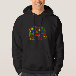 Autisme Bewustmaktheid Olephant Puzzle Piece Anima Hoodie