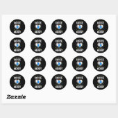Autisme Bewustmam Ik ben zijn stem. Hij is mijn ge Ronde Sticker (Vel)
