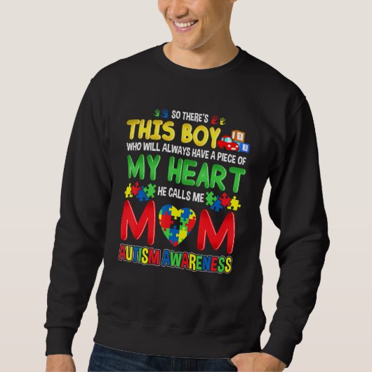 Autisme Bewustmam Moeder Boys zien True C Trui (Voorkant)