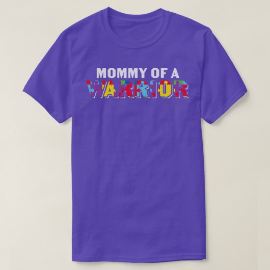Autisme Bewustmam van een aankomende autisme mama T-shirt (Design voorkant)