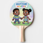 Autisme Bewustwording #2 Tafeltennisbatje (Voorkant)