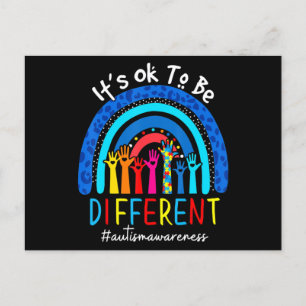 Autisme-bewustwording Acceptatie vrouwen Kind dat  Briefkaart